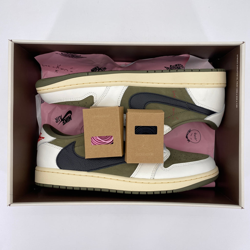 Air Jordan 1 Low OG SP "Travis Scott Medium Olive" 2024 New Size 9.5