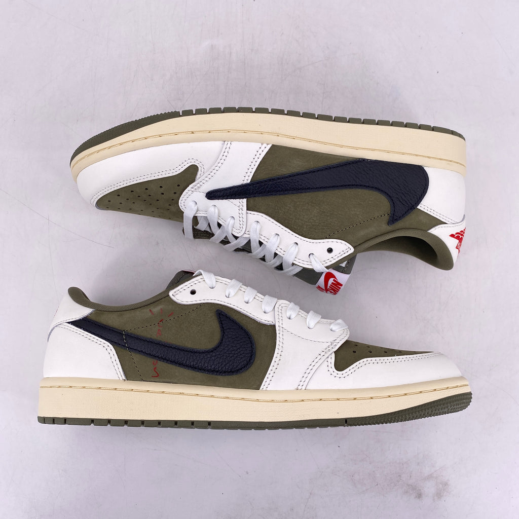 Air Jordan 1 Low OG SP "Travis Scott Medium Olive" 2024 New Size 9.5