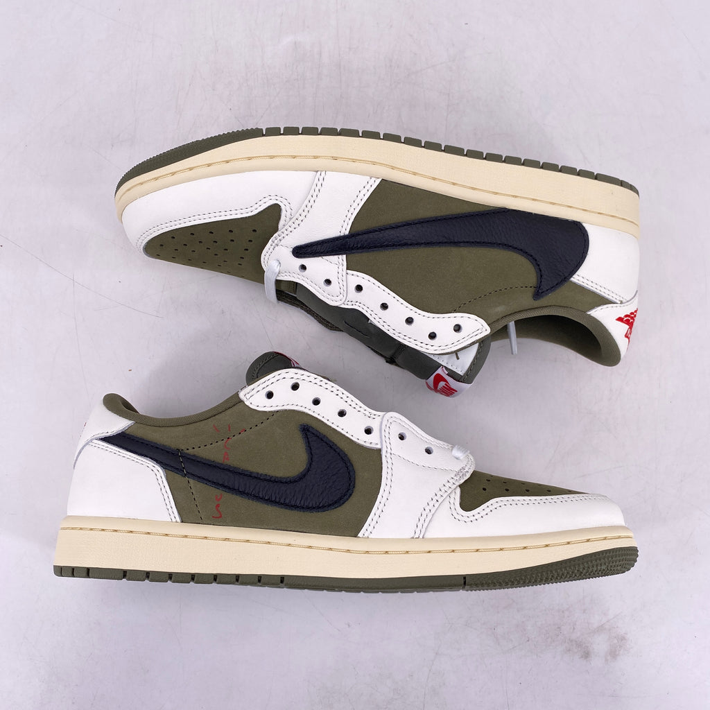 Air Jordan 1 Low OG SP "Travis Scott Medium Olive" 2024 New Size 8.5