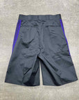 Needles Shorts "PURPLE STRIPES" Black New Size M