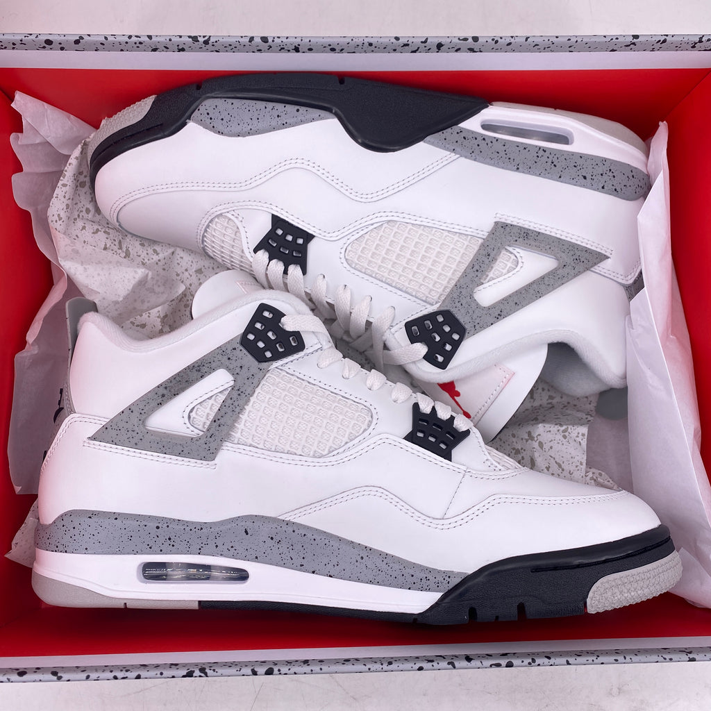 Air Jordan 4 Retro "White Cement" 2025 New Size 11.5