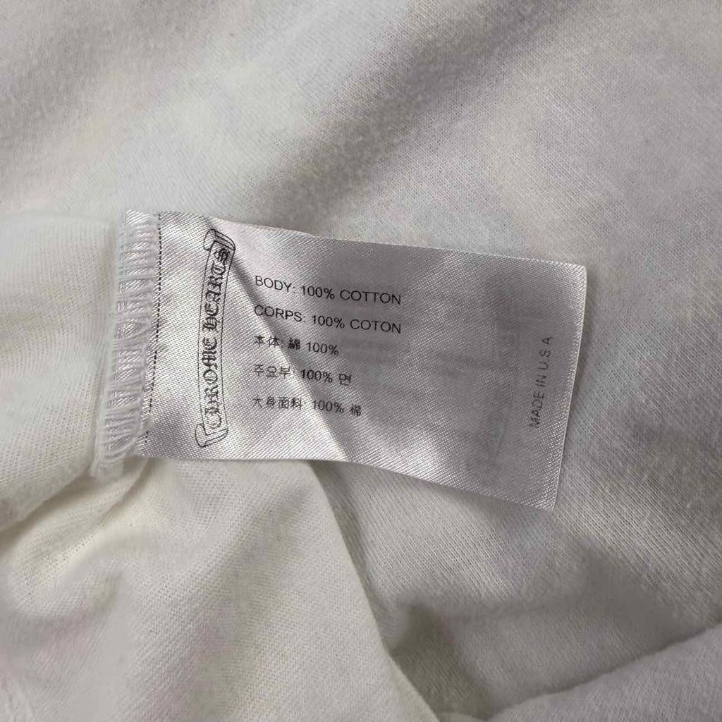 Chrome Hearts Long Sleeve "EYECHART" White Used Size XL