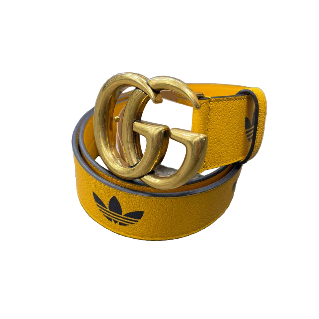 Gucci Belt "ADIDAS" New Yellow Size 34 Belts