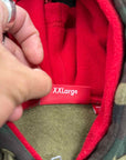 Supreme Zip Up "DOUBLE HOOD FACEMASK" Camo Used Size 2XL