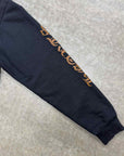 Chrome Hearts Hoodie "VERTICAL LOGO" Brown Used Size XL