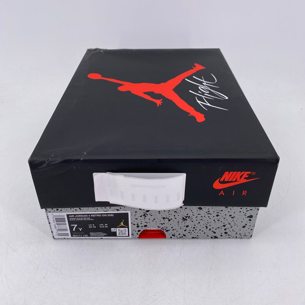 Air Jordan (GS) 4 Retro "White Cement" 2025 New Size 7Y