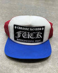 Chrome Hearts Trucker Hat "HOLLYWOOD" Used White Size OS