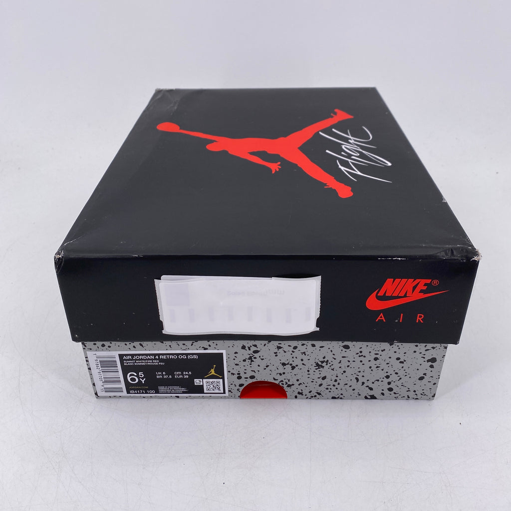 Air Jordan (GS) 4 Retro "White Cement" 2025 New Size 6.5Y