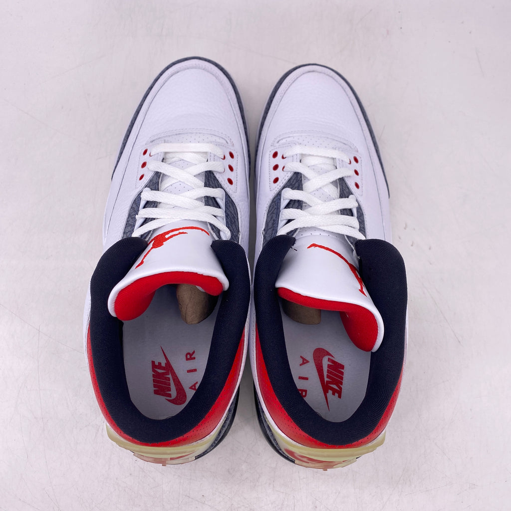 Air Jordan 3 Retro "Fire Red Denim" 2020 New Size 13