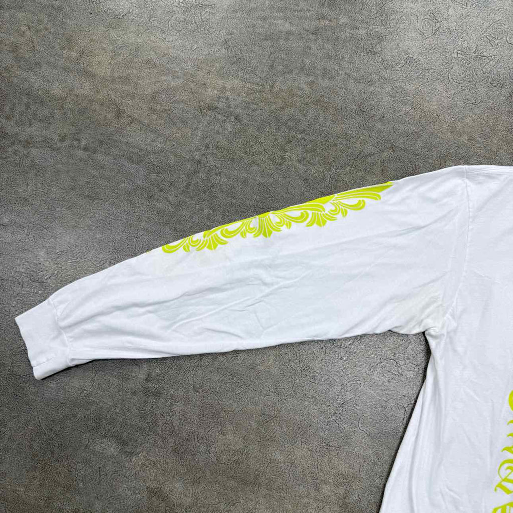 Chrome Hearts Long Sleeve "EYECHART" White Used Size XL