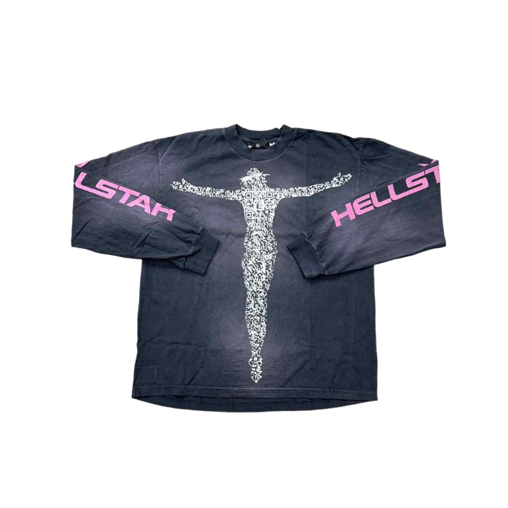 Hellstar Long Sleeve "QR CHRIST" Black New Size M
