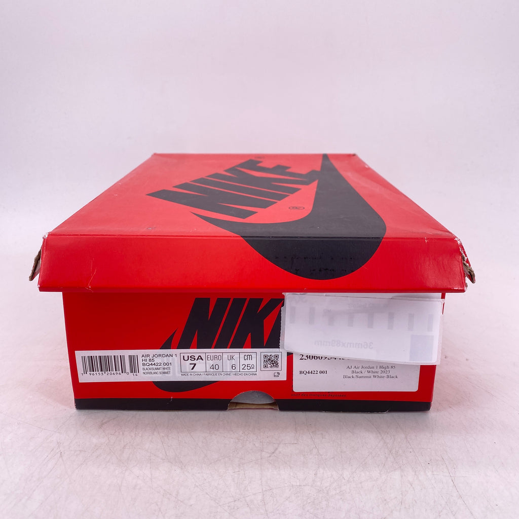Air Jordan 1 HI 85' "Black White" 2023 New Size 7