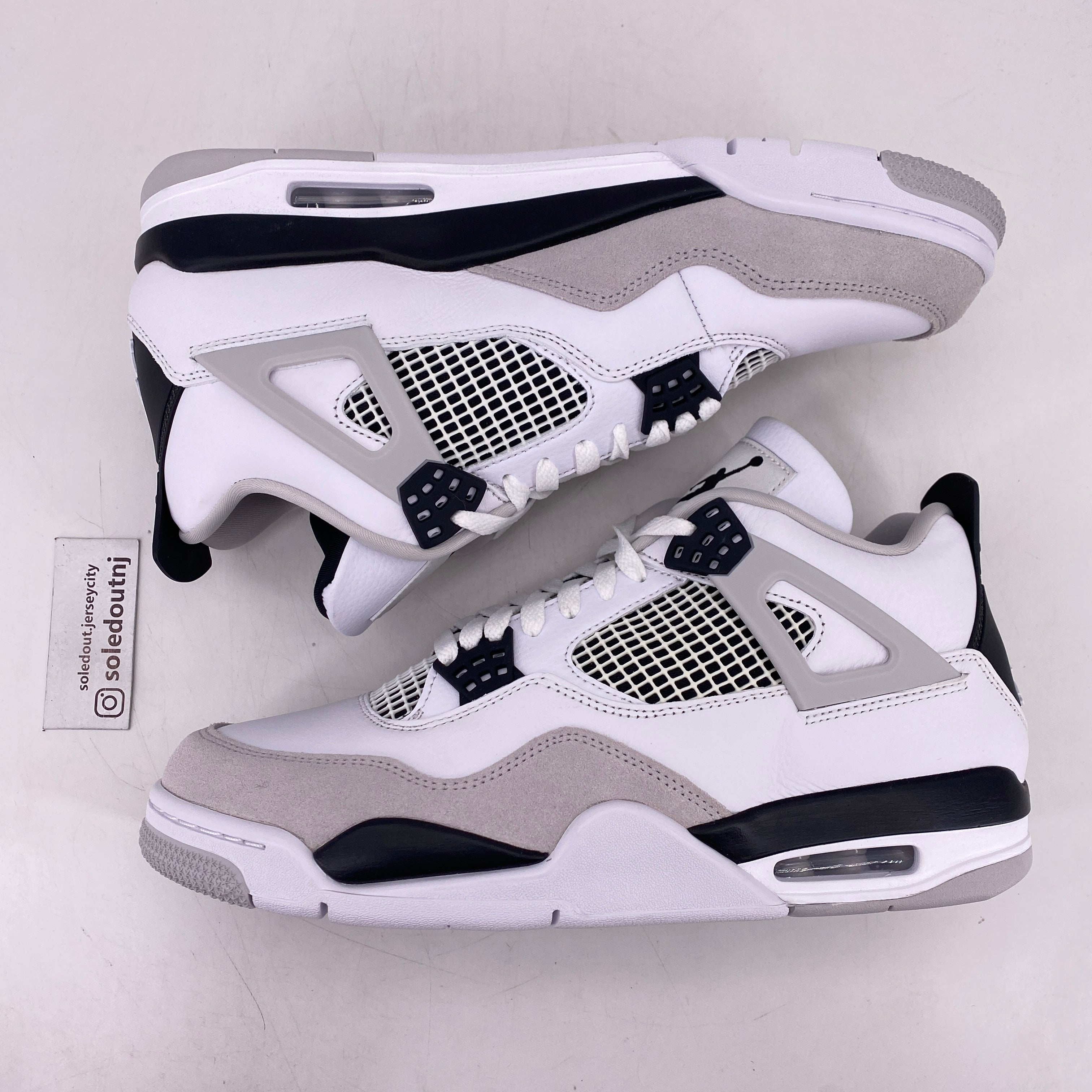 Air Jordan 4 ホワイト/ブラック/グレー Air Jordan 4 Retro 