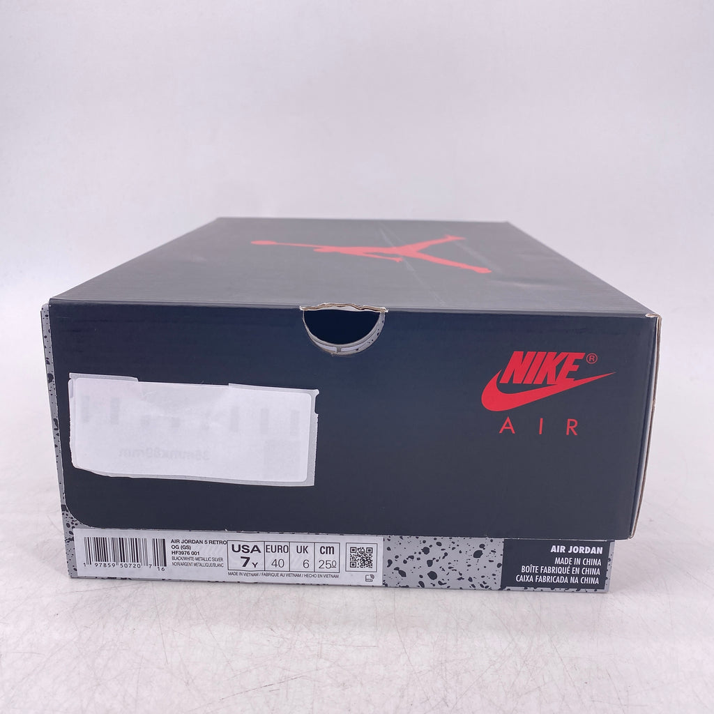Air Jordan (GS) 5 Retro "Black Metallic Reimagined" 2025 New Size 7Y