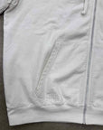 Chrome Hearts Zip Up "SCROLL LOGO" White Used Size XL