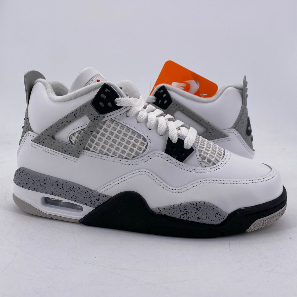 Air Jordan (GS) 4 Retro "White Cement" 2025 New Size 6.5Y
