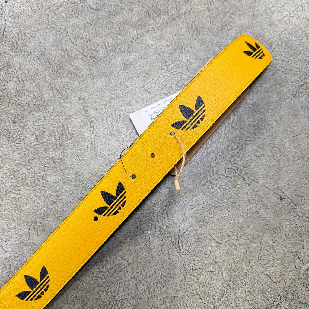 Gucci Belt "ADIDAS" New Yellow Size 34 Belts
