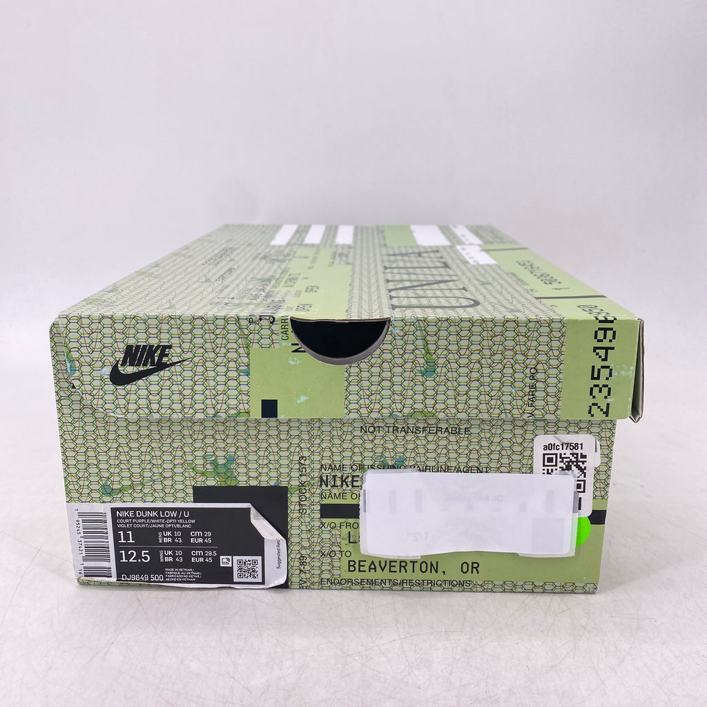 Nike Dunk Low / U "Court Purple" 2022 Used Size 11