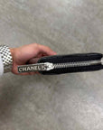 Chanel Wallet "QUILTED PATENT LEATHER" Used Black Size OS