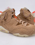 Air Jordan 6 Retro "Travis Scott British Khaki" 2021 New Size 8.5