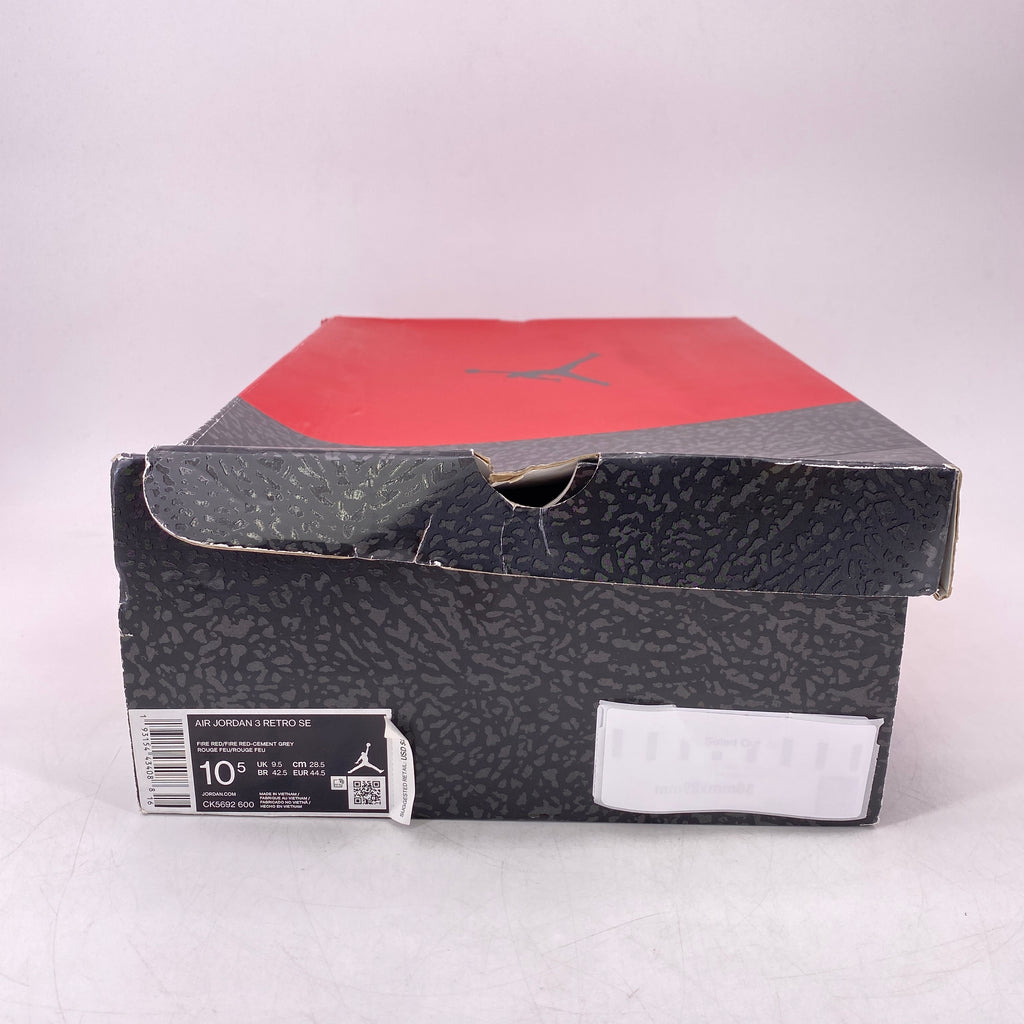 Air Jordan 3 Retro "Unite Fire Red" 2020 New Size 10.5
