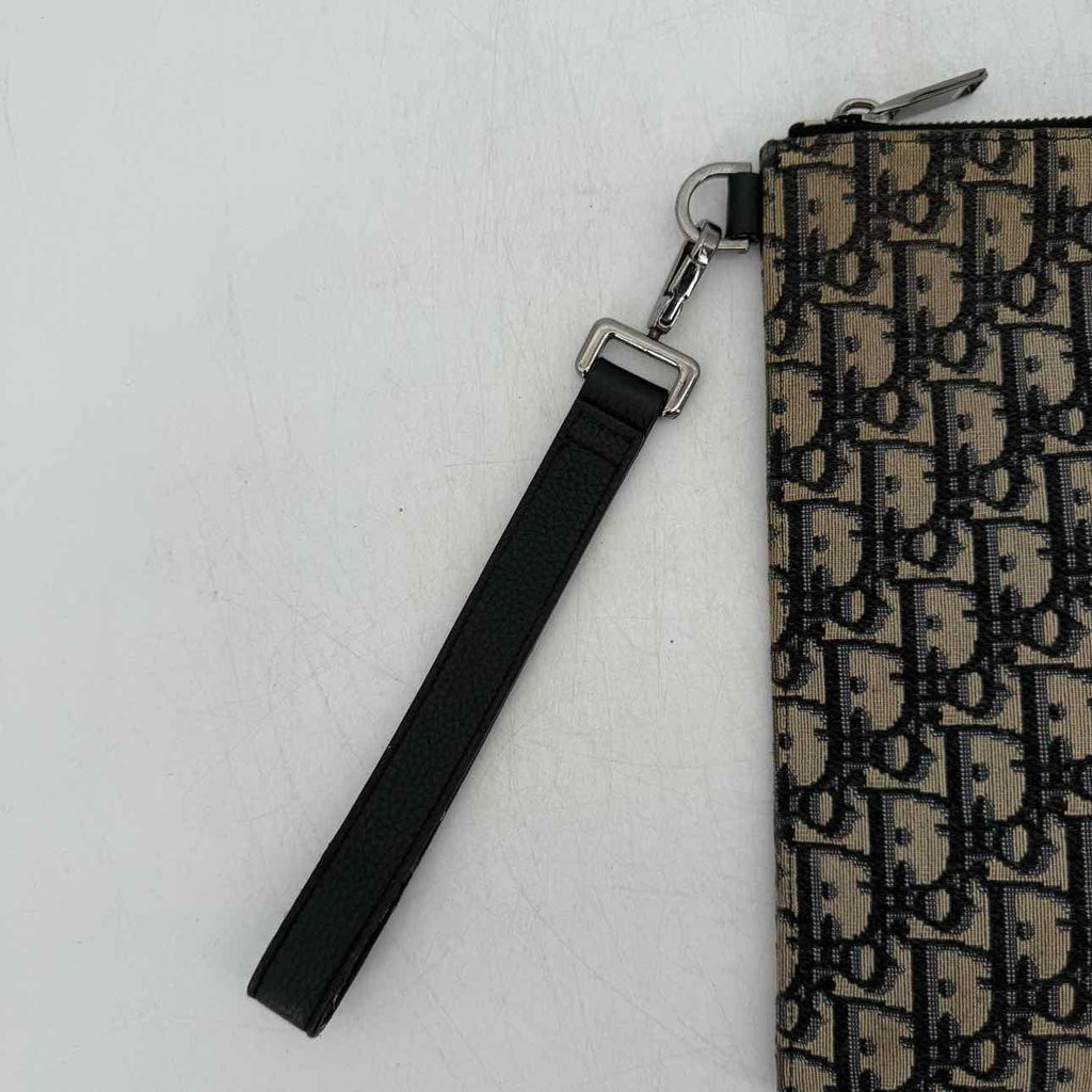 Dior Pouch "A5 TRIANGLE" Used Beige Size OS