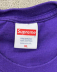 Supreme T-Shirt "RALPH STEADMAN BOX LOGO" Purple Used Size XL