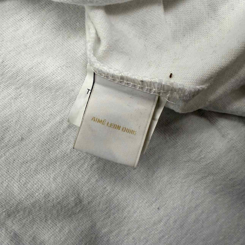 Aime Leon Dore T-Shirt "QUEENS" White Used Size 2XL