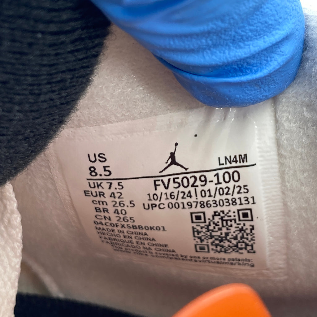 Air Jordan 4 Retro "White Cement" 2025 New Size 8.5
