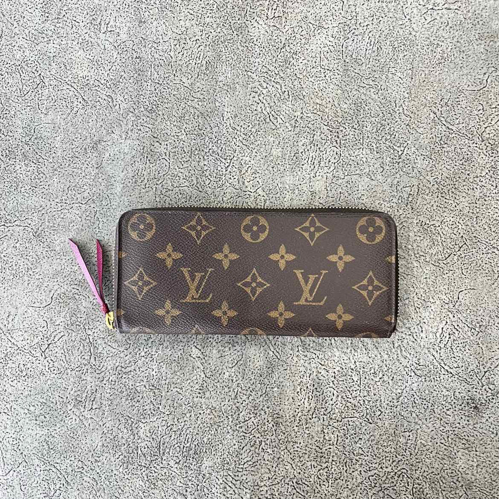 Louis Vuitton Wallet "CLEMENCE" Used Brown