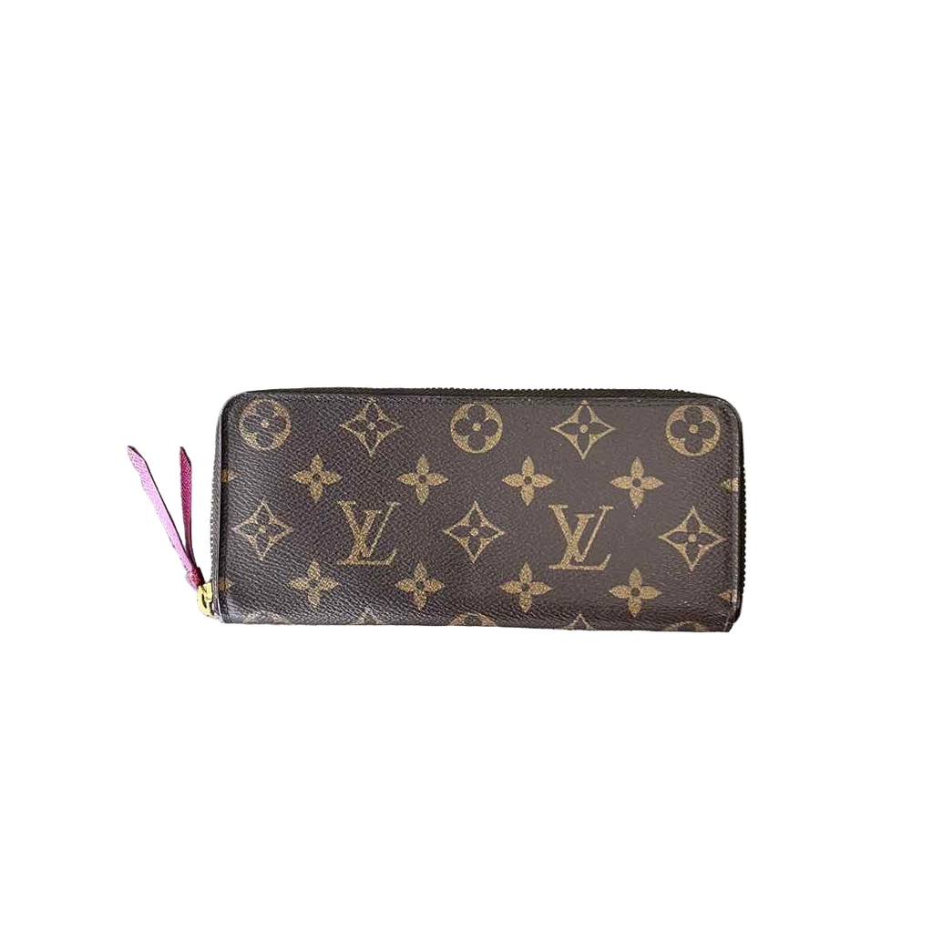 Louis Vuitton Wallet "CLEMENCE" Used Brown