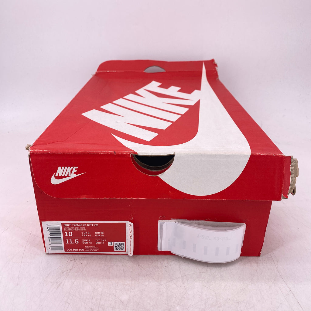 Nike Dunk High Retro "Vast Grey" 2021 New Size 10