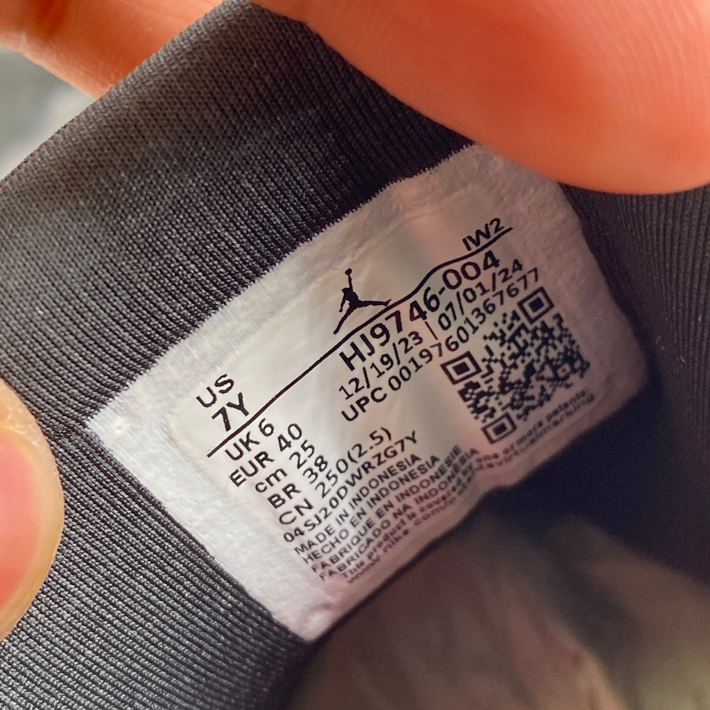 Air Jordan (GS) 4 RM SP "Nigel Sylvester Driveway Grey" 2024 New Size 7Y