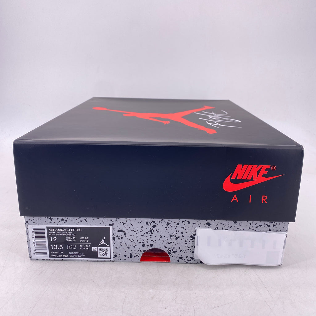 Air Jordan 4 Retro "White Cement" 2025 New Size 12