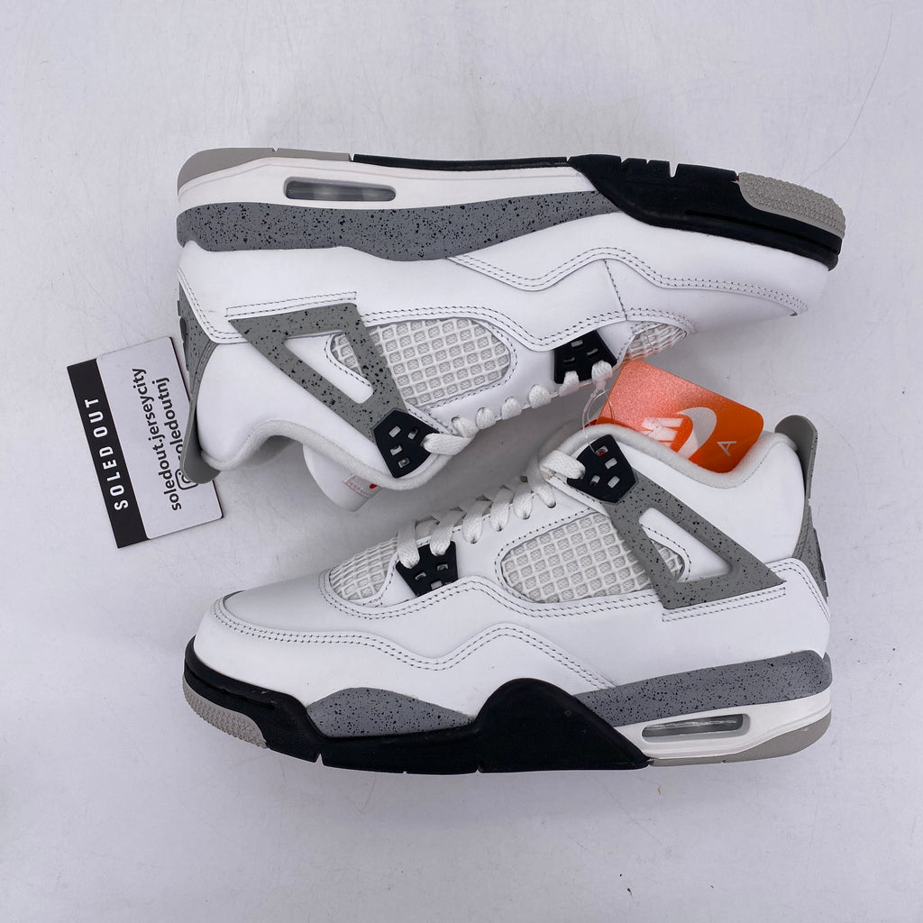 Air Jordan (GS) 4 Retro "White Cement" 2025 New Size 7Y