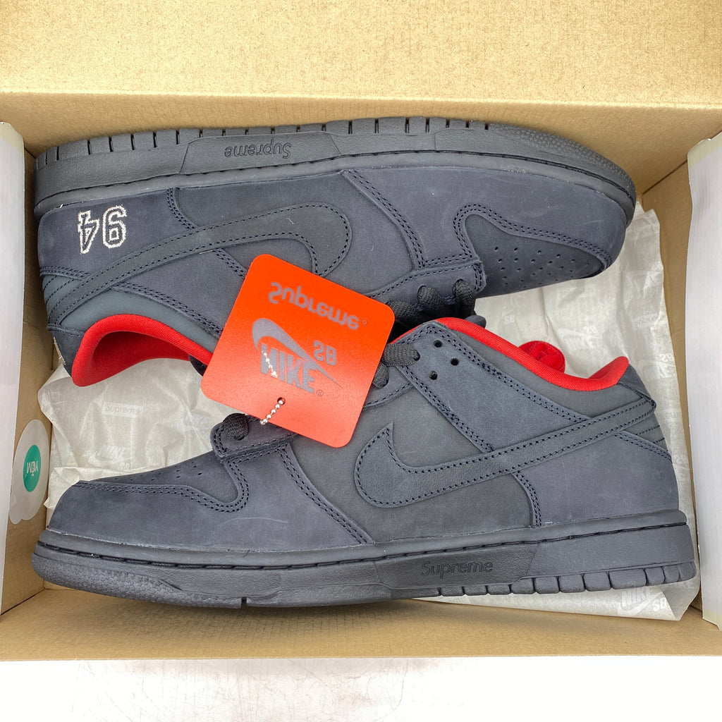 Nike SB Dunk Low "Supreme 94 Black" 2025 New Size 10