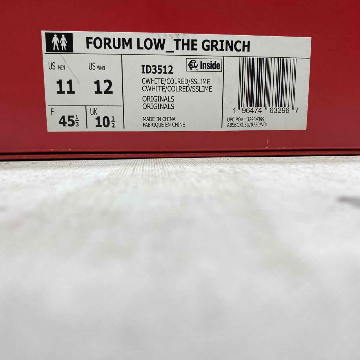Adidas Forum Low &quot;The Grinch&quot; 2023 New Size 11