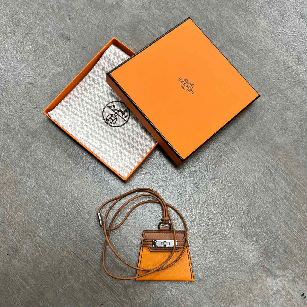 Hermes Lanyard "LEATHER" New Brown