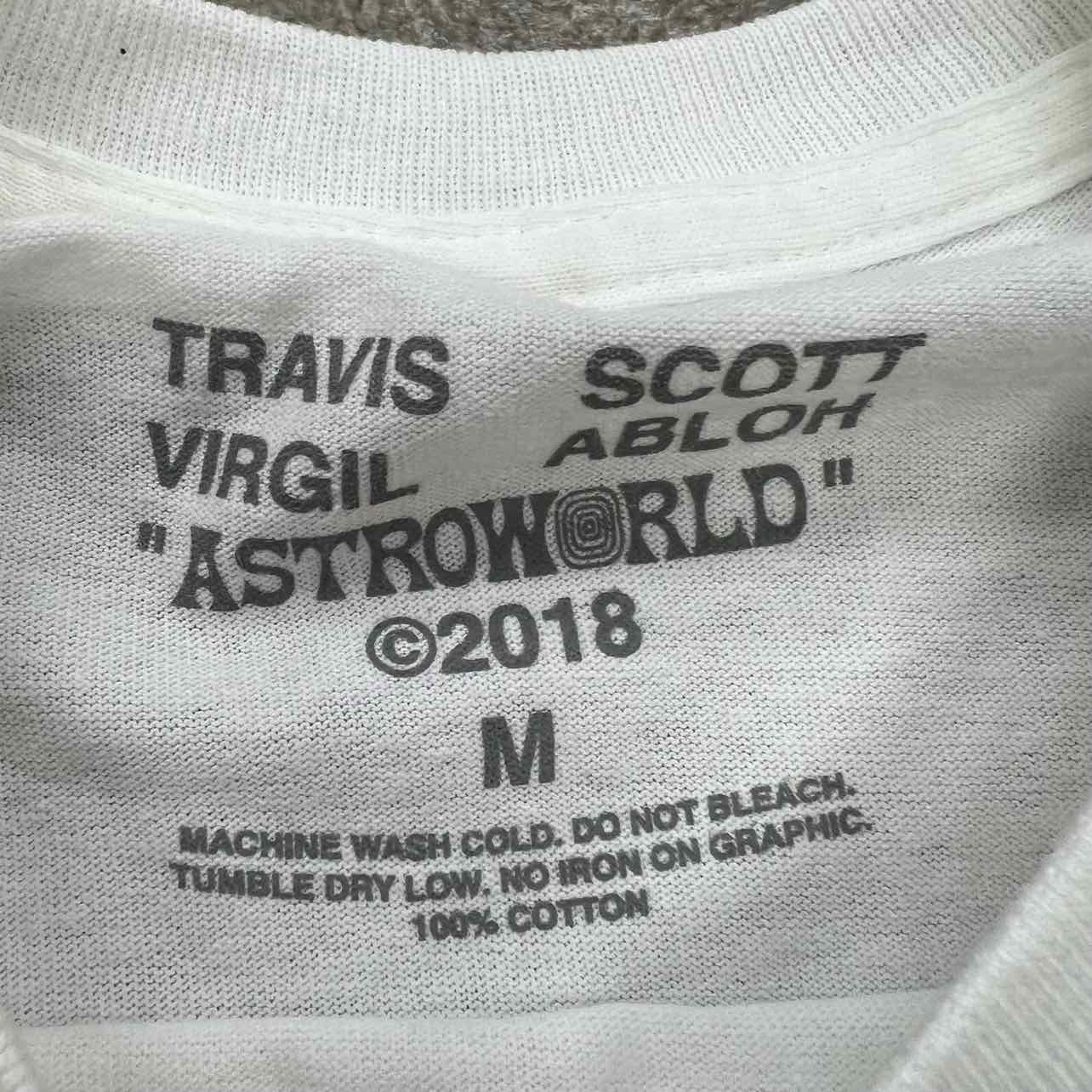 Travis Scott T-Shirt &quot;VIRGIL ABLOH&quot; White New (Cond) Size M