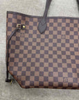 Louis Vuitton Neverfull MM "DAMIER EBENE" Used Brown Size MM