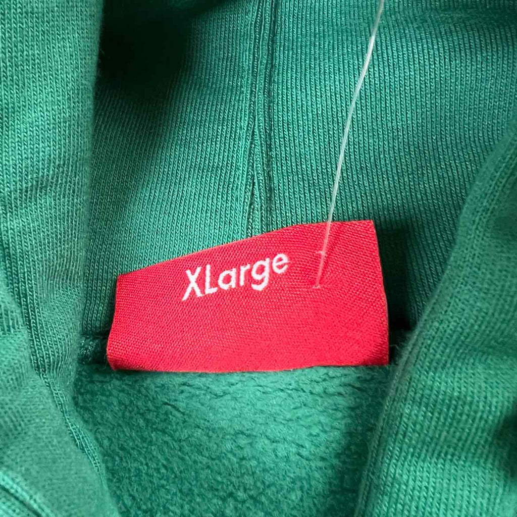 Supreme Hoodie "METALLIC RIB" Green New Size XL