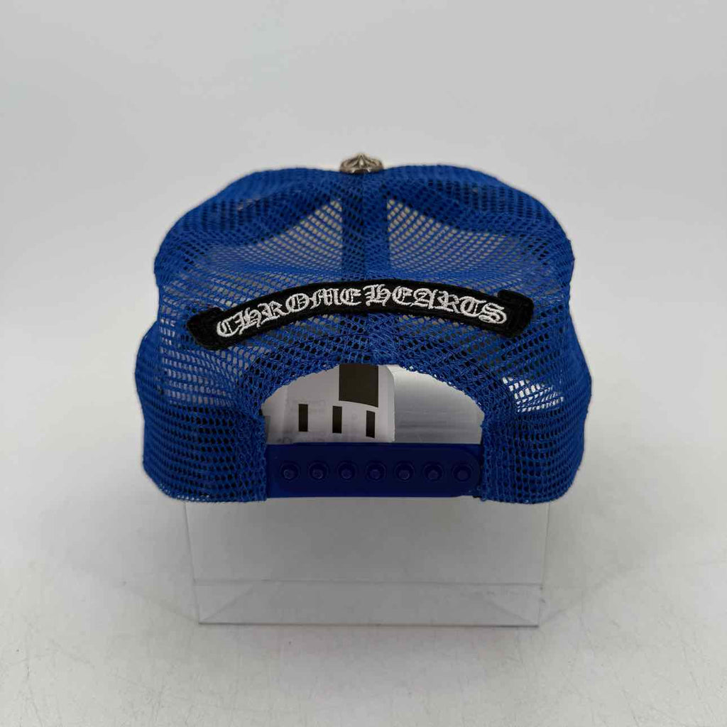 Chrome Hearts Trucker Hat "CEMETERY" Used Blue Size OS