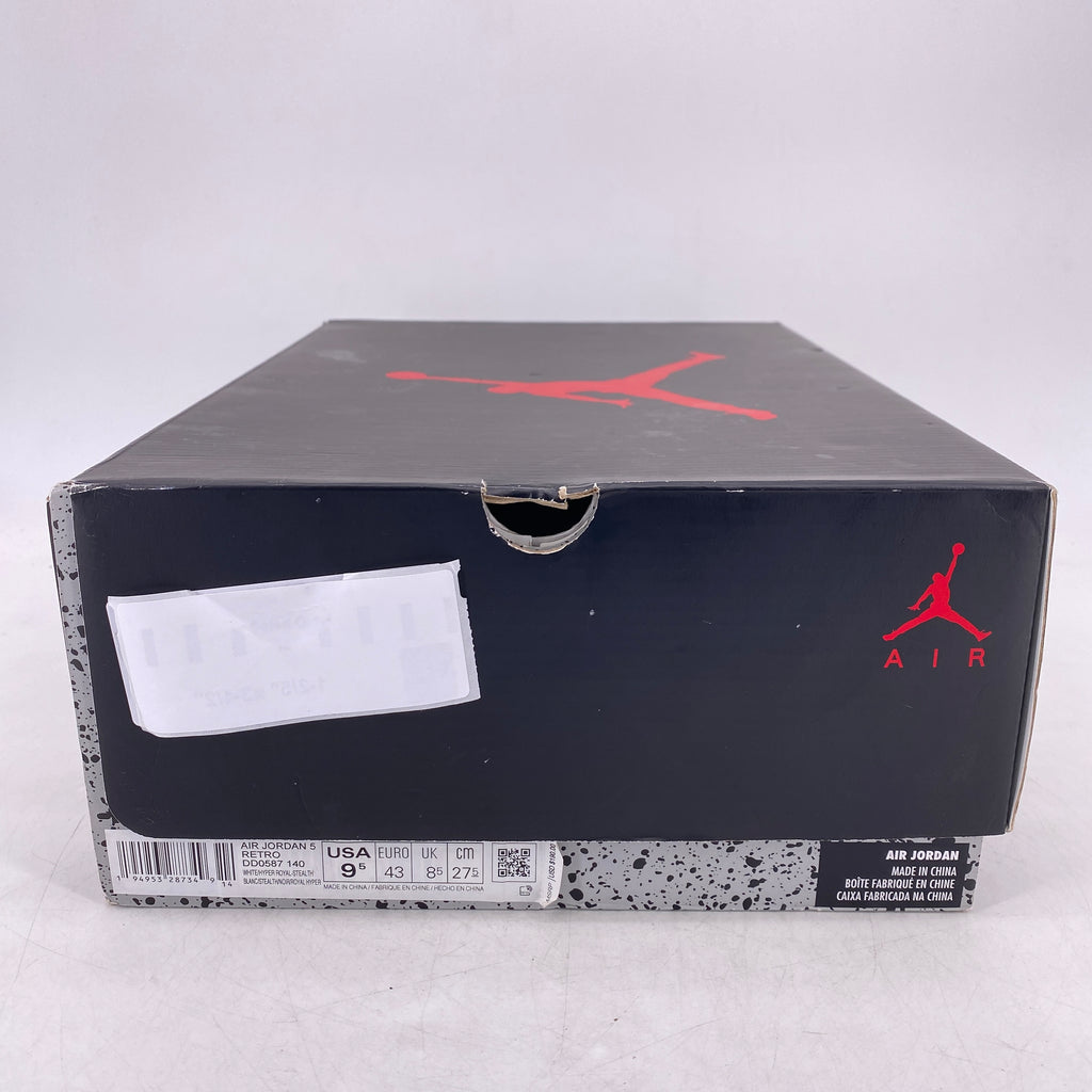 Air Jordan 5 Retro "White Stealth" 2021 New Size 9.5