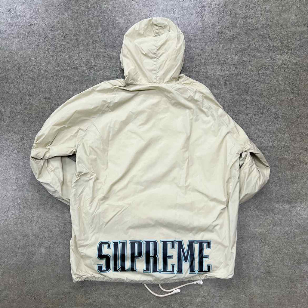Supreme Zip Up "SPELLOUT" Beige Used Size XL