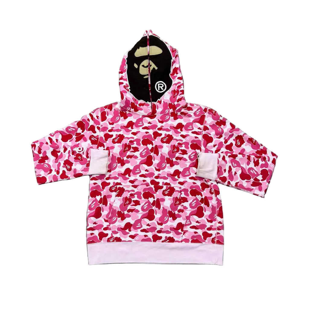 Bape Hoodie "ABC CAMO" Pink Used Size M