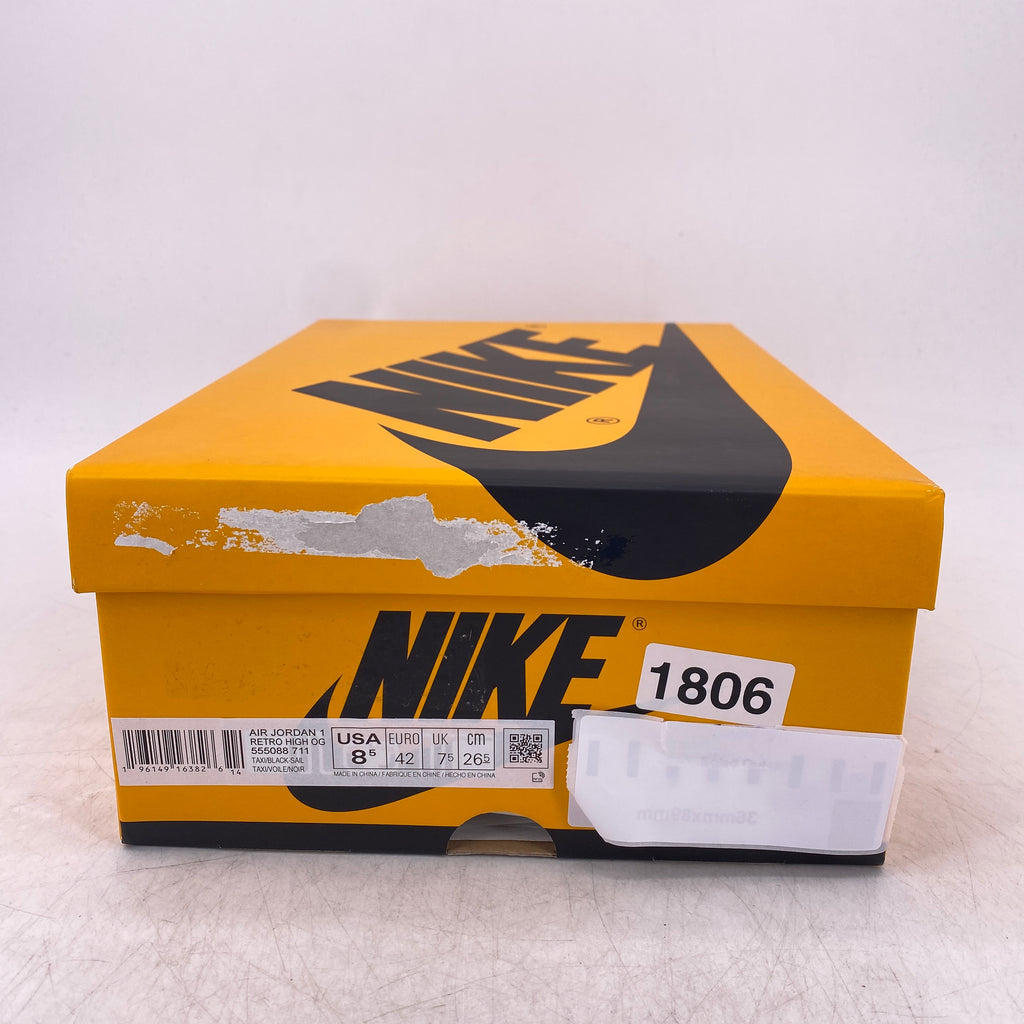 Air Jordan 1 Retro High OG "Taxi" 2022 New Size 8.5