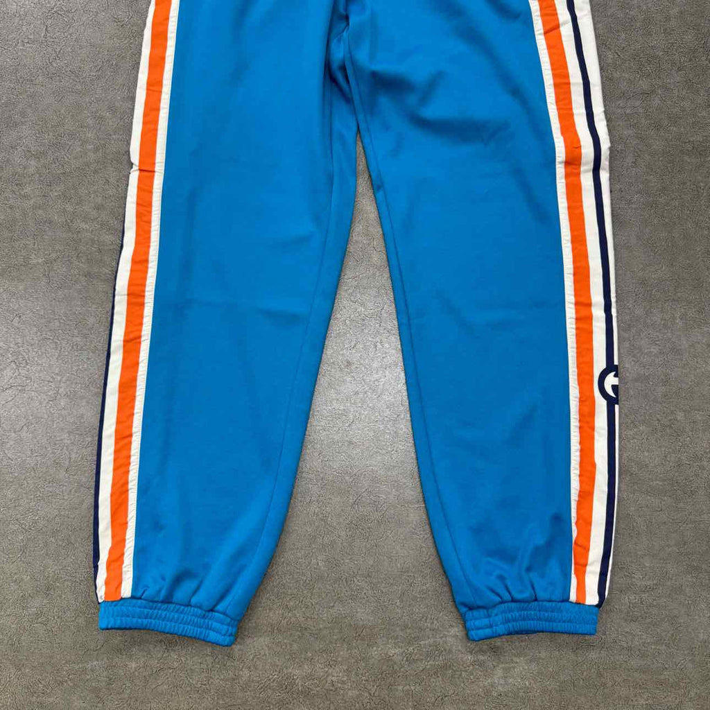 Gucci Sweatpants "INTERLOCKING G" Blue Used Size L