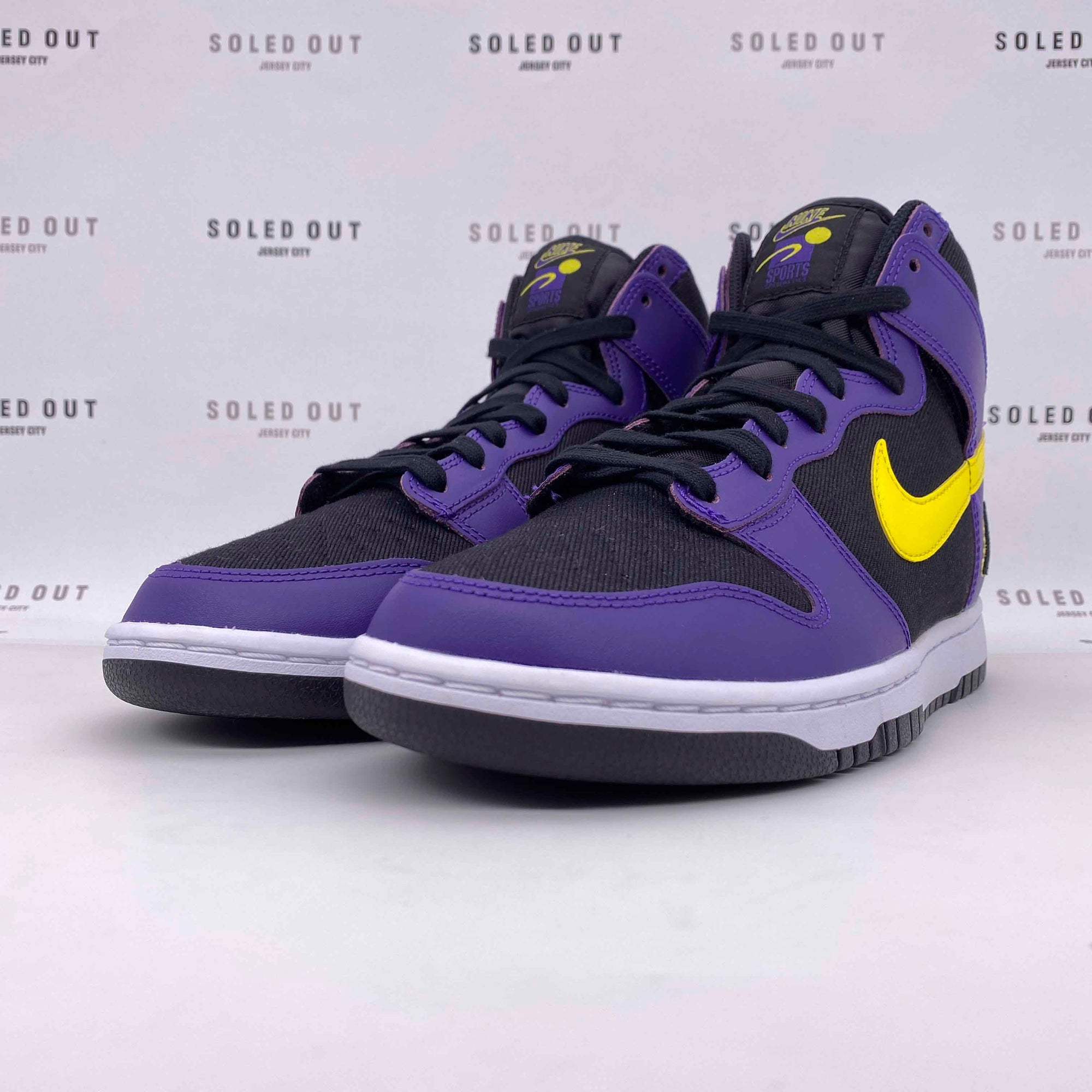 Nike Dunk High PRM &quot;Lakers&quot; 2021 New Size 10.5