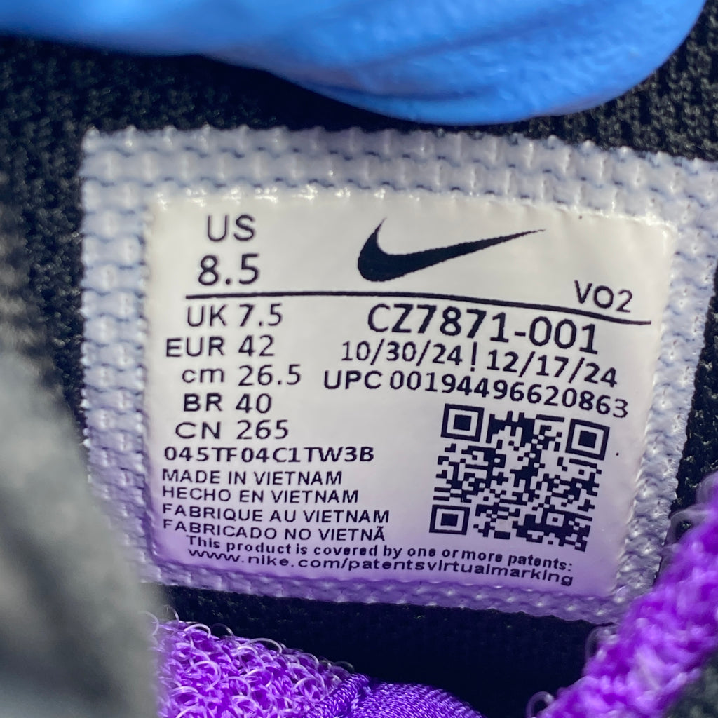 Nike Air Max 2 CB 94 "Black White Purple" 2020 Used Size 8.5