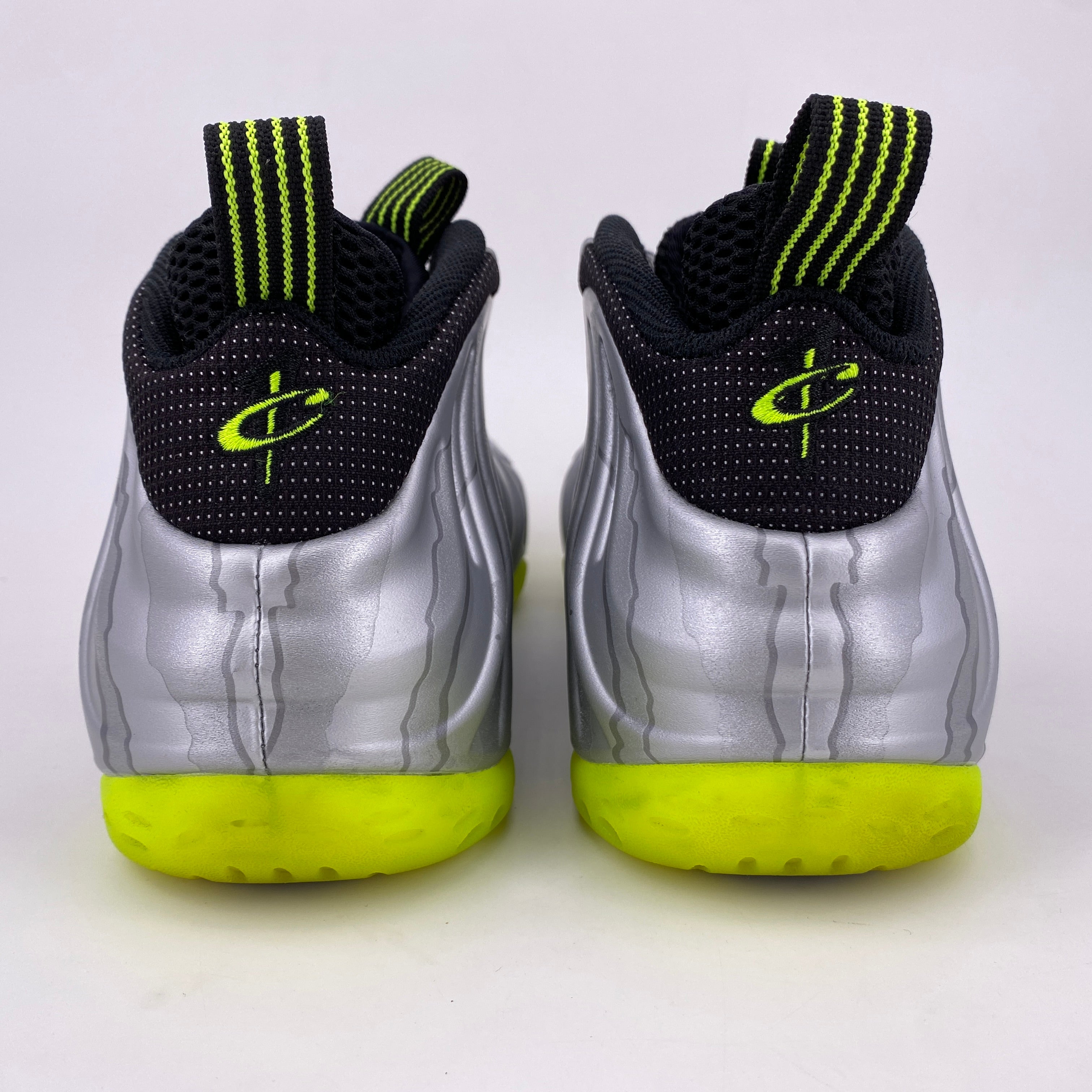 Nike Air Foamposite One &quot;Silver Volt Camo&quot; 2014 Used Size 10